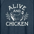 thumbnail image 3 of Instant Message - Alive And Chicken - Women's Lightweight French Terry Long Sleeve Shirt, 3 of 6
