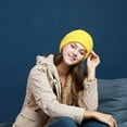 thumbnail image 3 of Womens Knit Beanies Hats with Fur Pom Bobble Hat Skull Cap Cable Beanie, 3 of 3