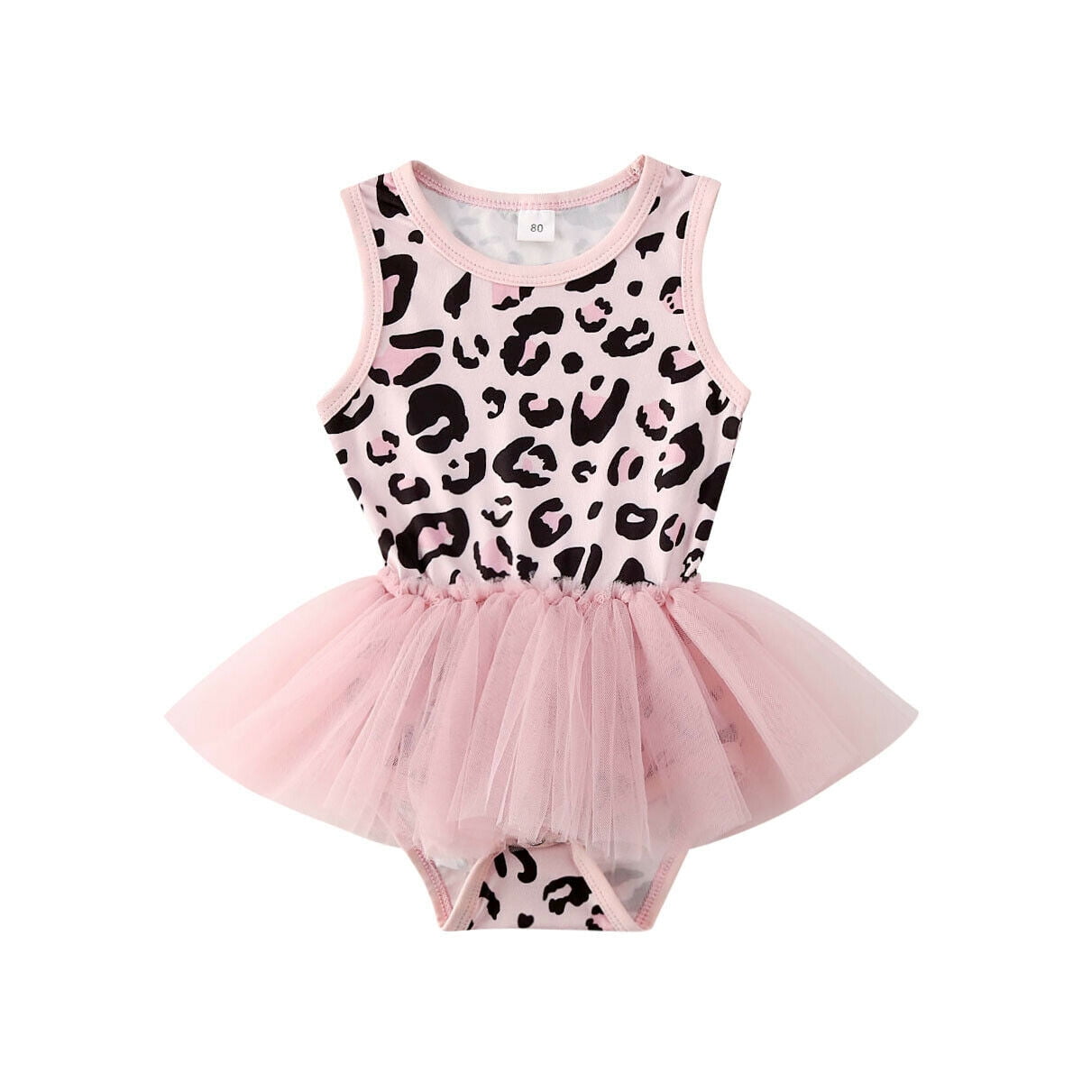 Girls Baby Toddler Flamingo Mesh Skirt Tutu Sleeveless Dress 9 to 36 Months 