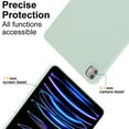 thumbnail image 7 of ELEHOLD Silicone Case For iPad 6th Generation Heavy Duty Shockproof Cover, Slim&Lightweight, Soft Skin-Friendly, Anti-Scratch Protective Tablet Cover, Mint, 7 of 7