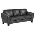 Spivey Collection Classically Cool Dark Gray Leather Sofa - Walmart.com