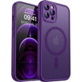 thumbnail image 1 of Funda Mate Magnética, Protección Completa de Cámara, Morado Intenso, iPhone 12 Pro, 1 of 7