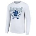 thumbnail image 2 of Men's Starter White Toronto Maple Leafs Team Logo Graphic Long Sleeve T-Shirt, 2 of 3