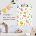 thumbnail image 4 of FORMRS Acrylic Clipboard with Low Profile Clip Standard A4 Letter Size, 12.5" x 9", Colorful Easter Eggs, 4 of 8