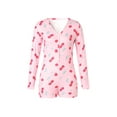 thumbnail image 4 of Sunisery Valentine's Day Sexy onesies pajamas For Women,Long Sleeve Playsuit Romper Short Pants bodycon Pajamas Sleepwear, 4 of 5