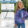 thumbnail image 6 of Uourmeti Love Heart Bow Tie Butterfly Florals Horse Kids Athletic Jacket Zip Up Hooded Long Sleeve with Pockets Lightweight Sports Top for Boys Size 6-9, 6 of 7