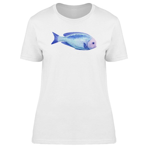 Light Blue Tropical Fish Tee Women's -Image by Shutterstock