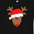 thumbnail image 4 of Inktastic Christmas Cute Reindeer in Santa Hat Boys or Girls Baby T-Shirt, 4 of 5