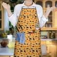 thumbnail image 6 of Leopard Print Adjustable Waterproof Apron for Adults 33x27 Inch – Cooking Apron with 2 Large Pockets, Durable Polyester Bib for Kitchen, Baking, BBQ, and Home Use, 6 of 6