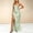 Green, variant on YTCAMLO Satin Women's Silp Maxi Dress Formal Stretchy Adjustable Strap Backless Slit Bodycon Dress Elegant Guest Wedding Dress
