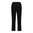 thumbnail image 4 of ZHUASHUM Work Pants For Women Summer Straight Leg Solid Color Joggers High Waist Long Pants With Pocket Sweatpants Minimalist Daily Wear S Black, 4 of 4