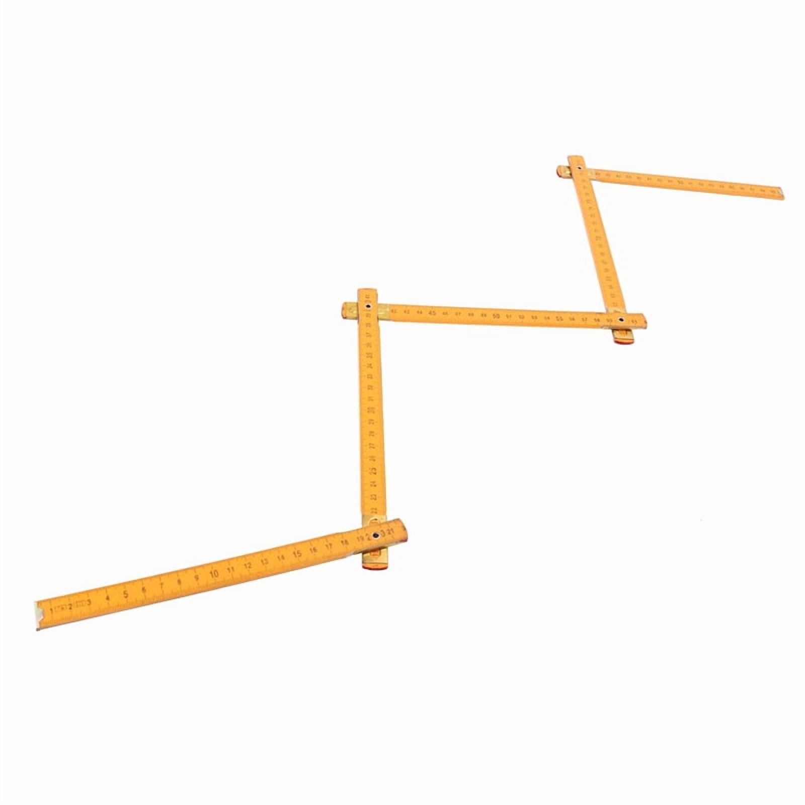10X Portable Carpenter Wooden Folding Ruler 100cm/39inch