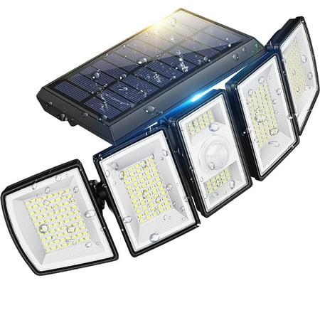 

Voshy 300 LED Motion Sensor Outdoor Lights 5 Heads 360° Adjustable 1Pack