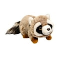 thumbnail image 3 of Mapache de peluche, juguete coleccionable para decoración de habitación Marrón, 3 of 9