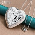 thumbnail image 1 of Dong-collar con colgante de marco de fotos en forma de corazón para mujer y hombre, de Plata de Ley 925, cadena de 16-30 pulgadas, joyería de boda, 1 of 2