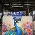 thumbnail image 3 of Bathroom Scale, Highly Accurate Digital Body Scale,Precisely Measures Weight up to 400 lbs-Beautiful Blue Peacock With Vibrant Feathers, 3 of 4