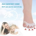 thumbnail image 5 of Última versión del separador y separador de dedos de gel para niños para separar y corregir los dedos de los pies (niños, blanco, 2 piezas), 5 of 5