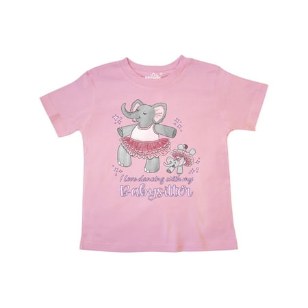 

Inktastic I Love Dancing With My Babysitter Gift Toddler Boy or Toddler Girl T-Shirt