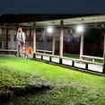 thumbnail image 7 of Solar Outdoor Pendant Light with Motion Sensor, IP65 Waterproof, 4400mAh Battery, 5 Modes & Brightness Levels, Dusk to Dawn, 16.4ft Cable for Barn Patio Garden, 7 of 7
