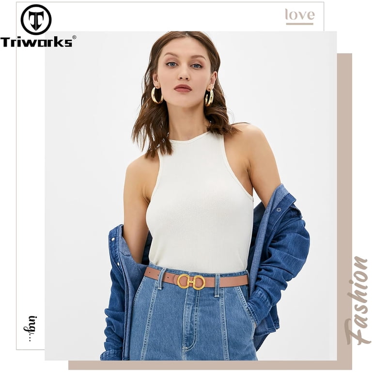 Women Reversible Leather Belt for Jeans Pants Fashion Ladies  display picture 1
