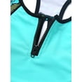 thumbnail image 6 of iEFiEL Girls Tankini Swimsuit 3 Piece Floral Print Bikini Swimwear Green 10, 6 of 7