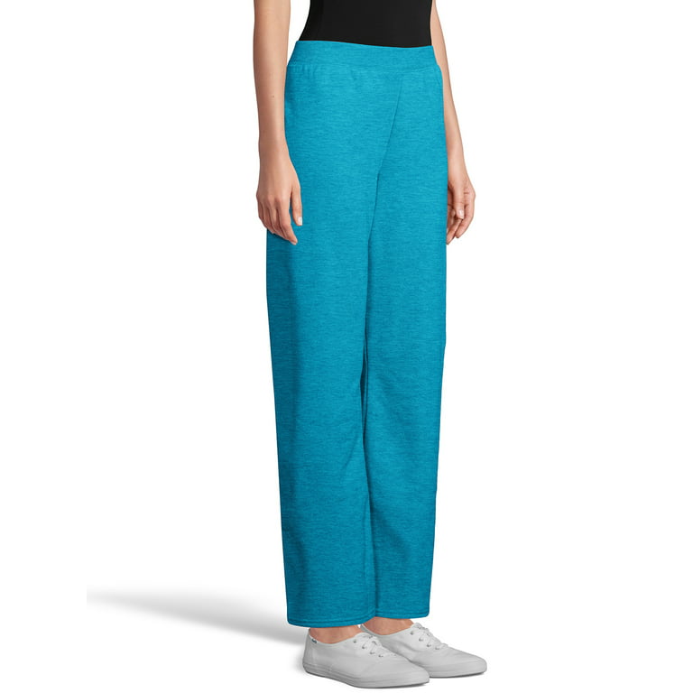 Hanes Women's Sweatpants Petite Open Bottom Leg ComfortSoft EcoSmart  Elastic