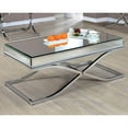 thumbnail image 3 of Furniture of America Xander Contemporary Metal Coffee Table in Chrome, 3 of 5