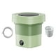 thumbnail image 3 of Lavadora de ropa, lavadora de viaje, ropa interior eléctrica automática de 9L, lavadora portátil que ahorra espacio, Mini lavadora para apartamentos verde con luz mayimx mini lavadora, 3 of 9