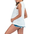 thumbnail image 6 of JGTDBPO Maternity Shirts For Women Summer Tank Tops Woman Round Neck Sleeveless Vest Heat Baby Feet Print Solid Color Maternity Top, 6 of 7
