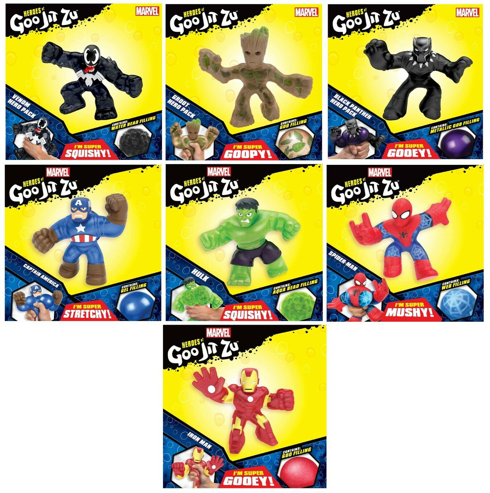 Heroes of Goo Jit Zu Marvel Superheroes Groot Hero Pack NEW 2020 IN HAND! 