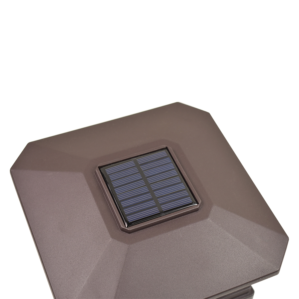 iGlow 8 Pack Black / White Outdoor Garden 6 x 6 Solar SMD LED Post Deck Cap Square Fence Light Landscape PVC Vinyl Wood - image 3 of 5