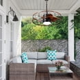 thumbnail image 4 of Chords Attic 24" 5-Blade Outdoor/Indoor Reversible Smart Ceiling Fan with LED Lights and Remote Control Included, 4 of 14