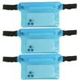 thumbnail image 2 of Large Clear Waterproof Waist Pack For Swimming Hiking Beach Outdoor Sports Phone Camera Storage Pouch Adjustable Strap 3 Pack White Black Pink Blue Blue, 2 of 10