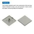 thumbnail image 4 of Standard Plastic Square Aluminum Extrusion End Cap Grey 45x45mm Trolley, Fish Tank Rack, Storage Rack 20Pcs, 4 of 6