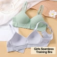 thumbnail image 5 of Juniors Teen Girls Light Cotton Training Bra，No Wires A-Cup Bras for Girls & Teens 12-18( 6 Pack), 5 of 7