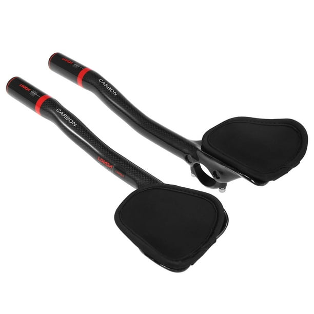 Aerobar de bicicleta 31.8mm Bicicleta de fibra de carbono TT Manillar Ciclismo Aero Bars Resto Manillar Bike Tri Bars Lixada Aerobar de bicicleta
