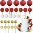 thumbnail image 1 of Juego de decoración para tartas de cumpleaños con forma de bola de espuma, 50 unidades, 1 of 6