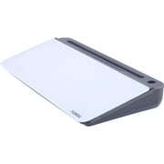 Lorell Dry Erase Notepad - 18" (1.5 Ft) Width X 7.2" (0.6 Ft) Height - Gray/white Glass Surface - Rectangle - Desktop - 1 Each