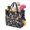 Paw Prints and, variant on Garden Tool Bag,Pink Cute French Bulldogs Garden Tool Organizer,Garden Gifts,Waterproof Multi-Pocket Garden Tool Storage 11.8x5.5x11.4 Inch(Tools NOT Included)