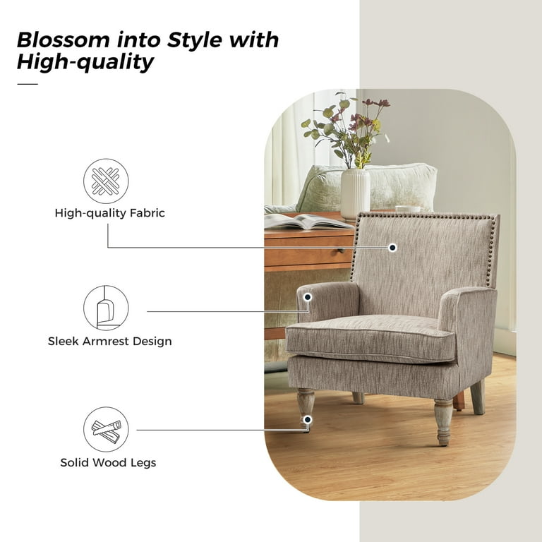 Armchair with online legs