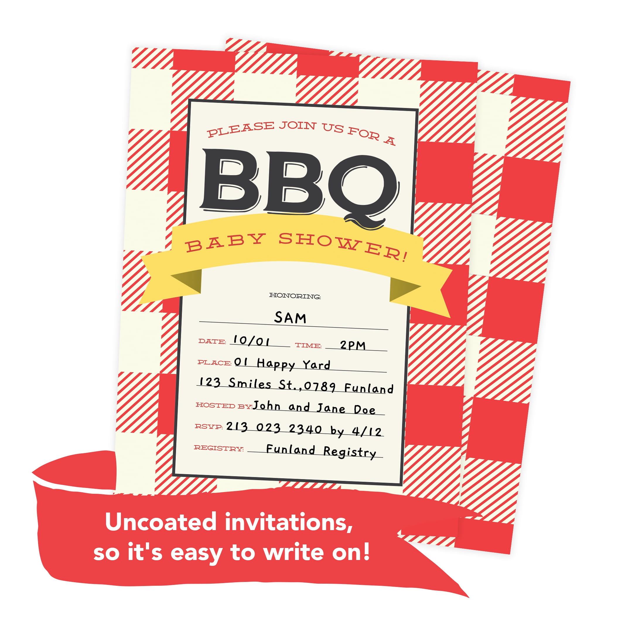 sams baby shower invitations