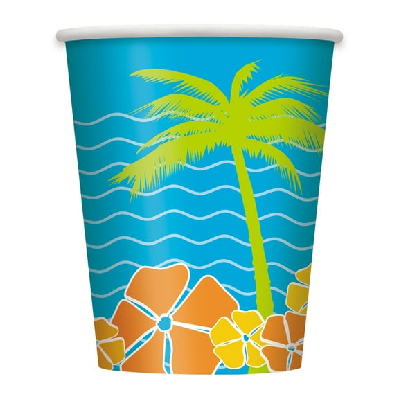 9oz Island Paradise Paper Cups, 8ct