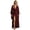 A-Wine269, variant on XIAONU Womens Rose Print Belted Maxi Robe Long Sleeve Soft Loungewear Home Sleepwear