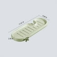 thumbnail image 3 of Kitchen Sink Faucet Sponge Holder Rack, Adjustable Over-the-Sink Caddy Organizer with Drainage for Sponges, Soap and Dishcloths, Fits Round Faucet Pipe 0.79–1.1 Inch, 3 of 7