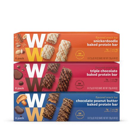 Weight Watchers Baked Protein Bar Three Value Pack New