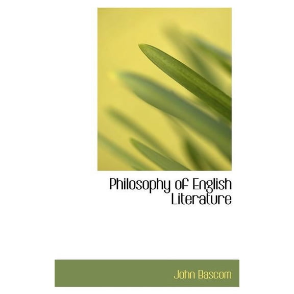 Philosophy of English Literature (Hardcover)