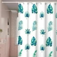 thumbnail image 6 of Lksixu Shower Curtain Set for Bathroom, 71"x71" Tropical Plants Fabric Shower Curtain with Grommets and Hooks, Waterproof Quick-Drying Decorative Shower Curtain Machine Washable for Bathtub Spa, 6 of 6