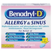 McNeil Benadryl Allergy & Sinus, 24 ea