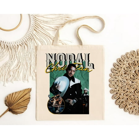 vintage Christian Nodal Tote Bag Vintage Style Look Christian Nodal Forajido Tour 2023 Latino Regalo Regional Mexican Music NODAL Merch-TH15922