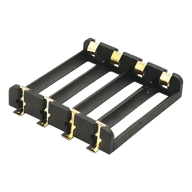 Inteprter Soporte para caja de batería versátil, fácil de instalar y se adapta a varios tipos de batería, funda para banco de energía 18650s Electrónica cuatro